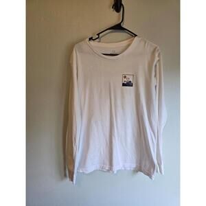 Brixton Men’s White Longsleeve Logo Tee (M)